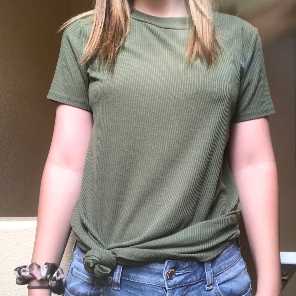 Green T-shirt Dress